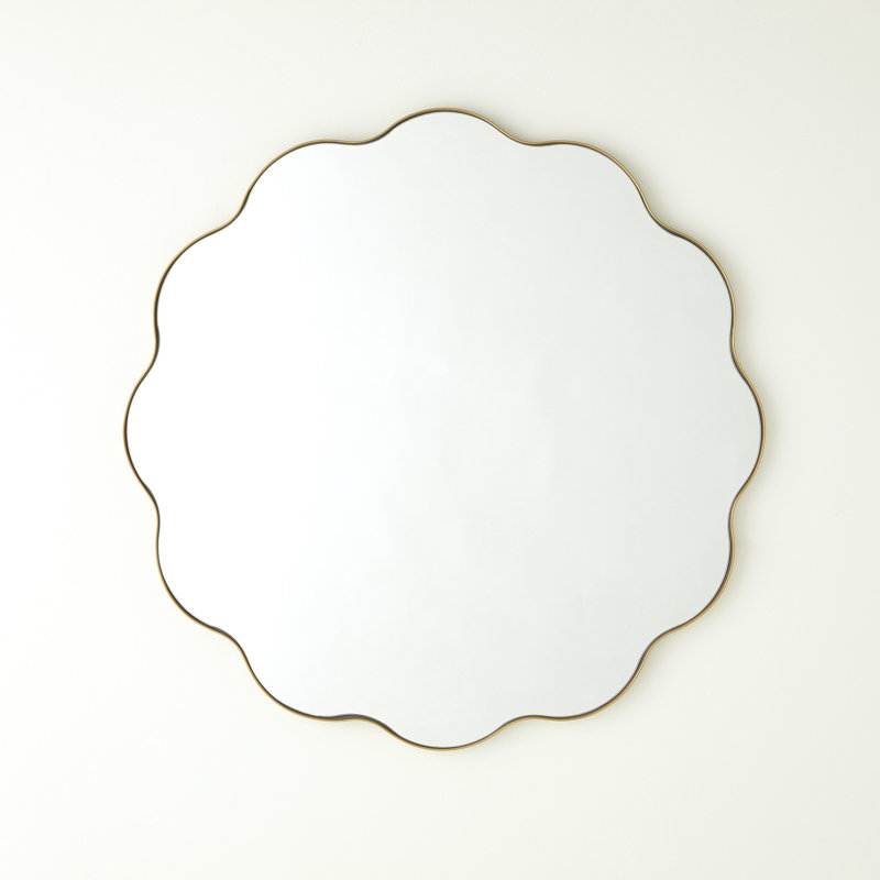 Wavy Iron Wall Mirror