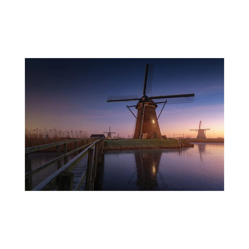 Kinderdijk II by Juan Pablo De Miguel - Wrapped Canvas Print, 20.32 cm H x 30.48 cm W