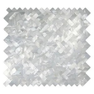 Carreau de dosseret blanc à motif de chevrons sans coulis CNK Tile