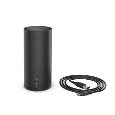 Stadler Form Lucy, Essential Oil Aroma Diffuser with Flame Effect and 7 Hours Battery Time, Black
