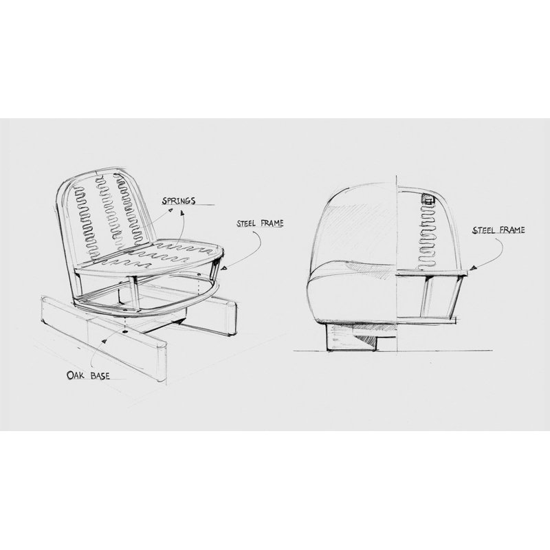 Arlo Boucle Armless Chair, Copenhagen Terra