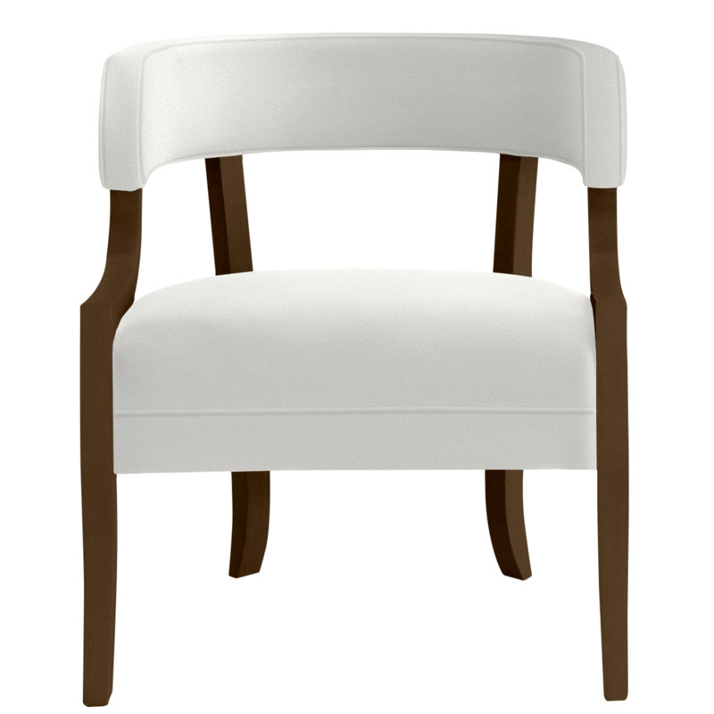 Thom Filicia Home Barrel Chair, Havana, Kempsey Sheepskin