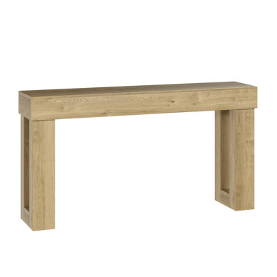 63" Narrow Hallway Accent Table With Wood-Look Finish