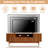 Walnut Finish Media Console Set Of 3 With Tv Stand, 4-tier Glass Display Case And Coffee Table For Living Room, Luxury Mid-century Modern Wood Entertainment Center With Drawers And Storage For 45/55/65 Inch Tv, Brown-231840401