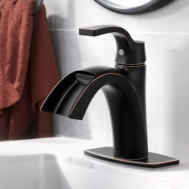 Single Hole Faucet Single-handle Bathroom Faucet with Drain Assembly