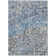 Machine Washable Indoor/Outdoor Xhevrie Blue Rug
