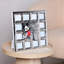 Disney Mickey Mouse 12 Month Multi Aperture Silver Plate Frame With White Wooden Back