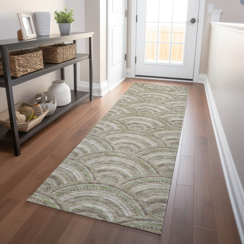 Chayden Washable Geometric Indoor / Outdoor Rug, Runner 2'3" x 7'6"