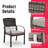 Hainer 4 - Person Wicker Patio Dining Set with Square Table , Cushions Included-721372723