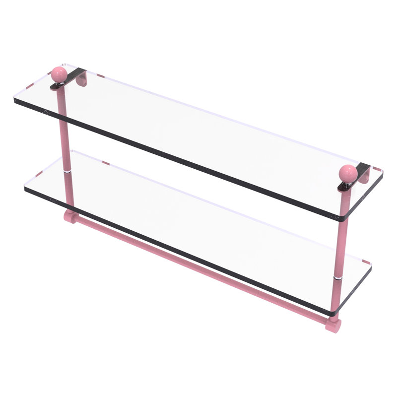 Tablette flottante avec porte-serviettes 2 pièces Prestige Regal, H 12 po x l 22 po x P 5 po, Rose