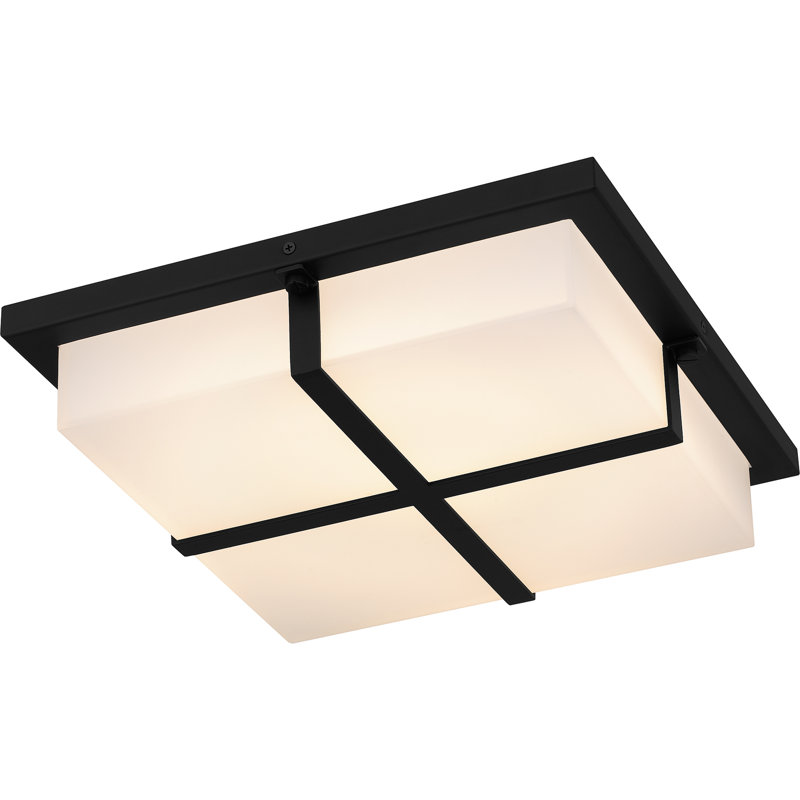 Makrina Integrated LED Flush Mount, Matte Black