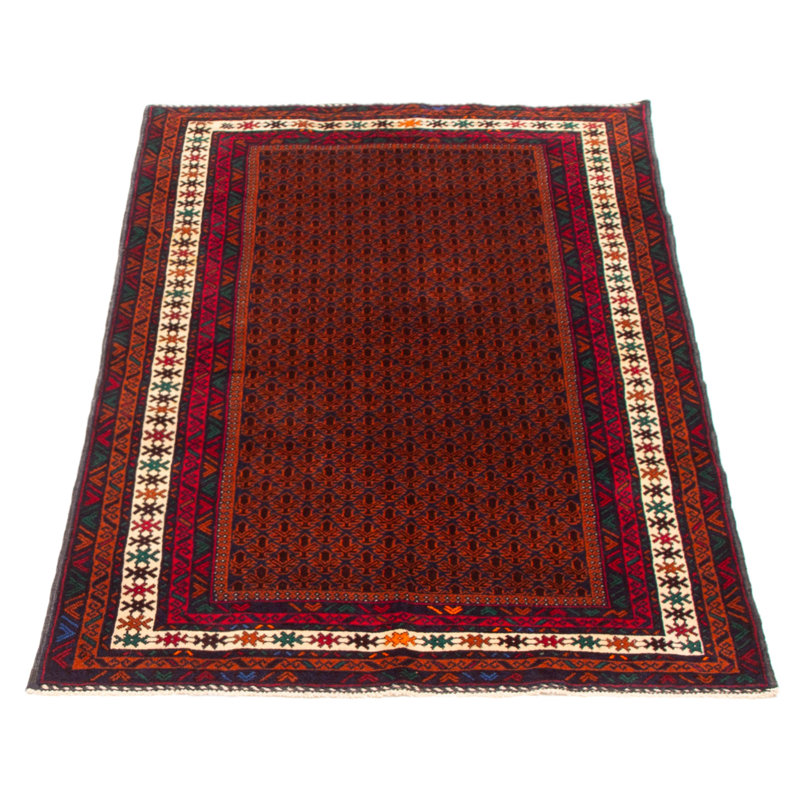 Teimani Brown, Red Rug 3'7" x 6'3"