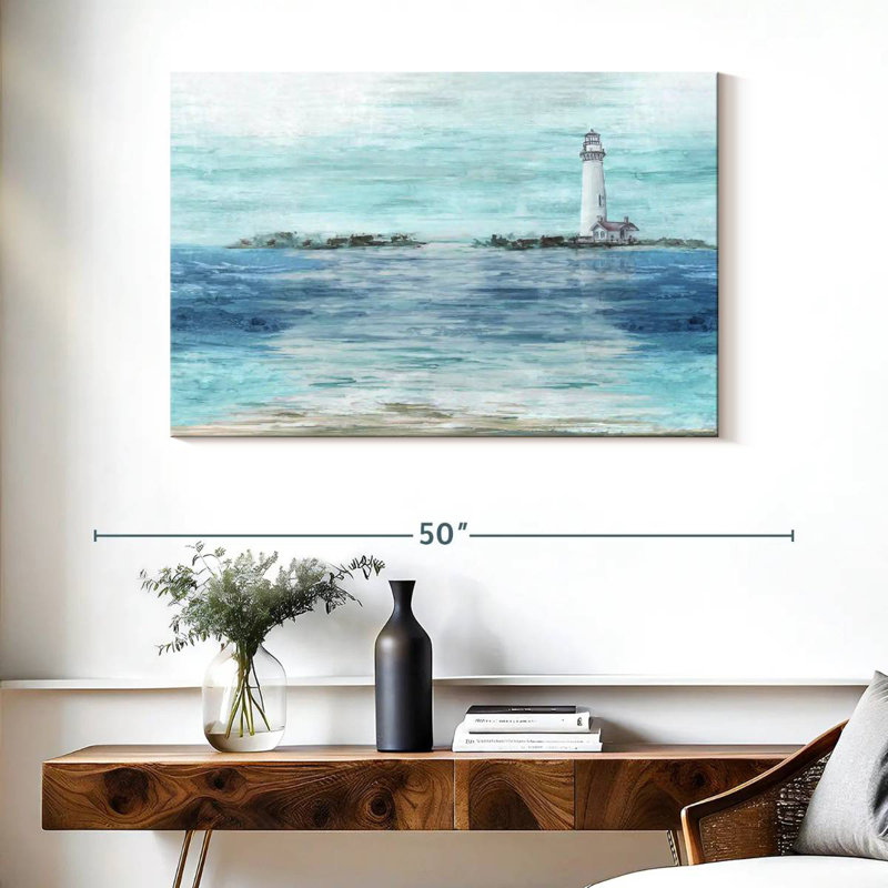 Vue du phare côtier Gillard, H 26 po x l 39 po
