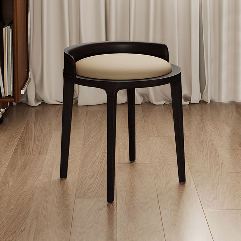 Chaise d'appoint 16,93 "noire (ensemble de 2)