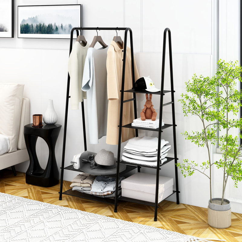 17.72'' Metal Clothing Rack, Black
