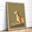 Resting Greyhound Modern - Framed Print-562598745-562598744