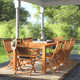 Anautica 87'' Rectangular 10 - Person Outdoor Dining Set