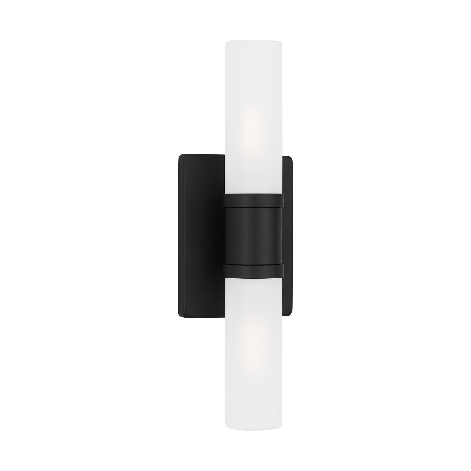 Evelien 2-Light Dimmable Metal Vanity Light, Midnight Black, 40 W, 16" H x 5" W x 3.63" D