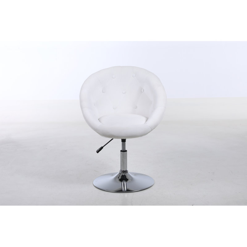 Velvet Task Chair, Cream