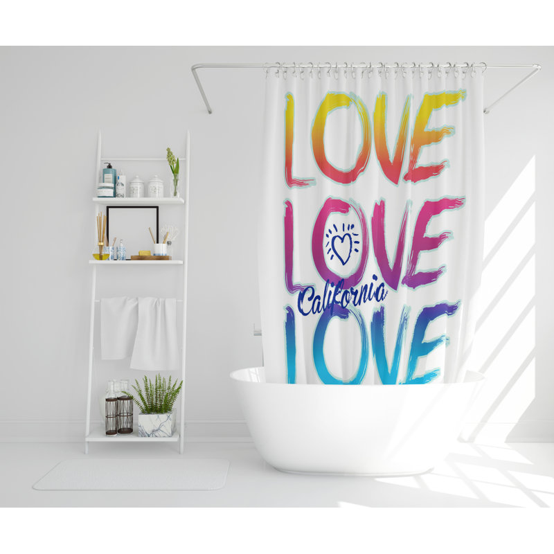 Dominquez Polyester Shower Curtain Set, 177cm H x 177cm W