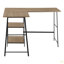 Bureau d'ordinateur, bureau personnel, coin, tablettes de rangement, L 48 po, forme en L, travail, ordinateur portable, stratifié, métal, contemporain, moderne-1237448526-1237448512