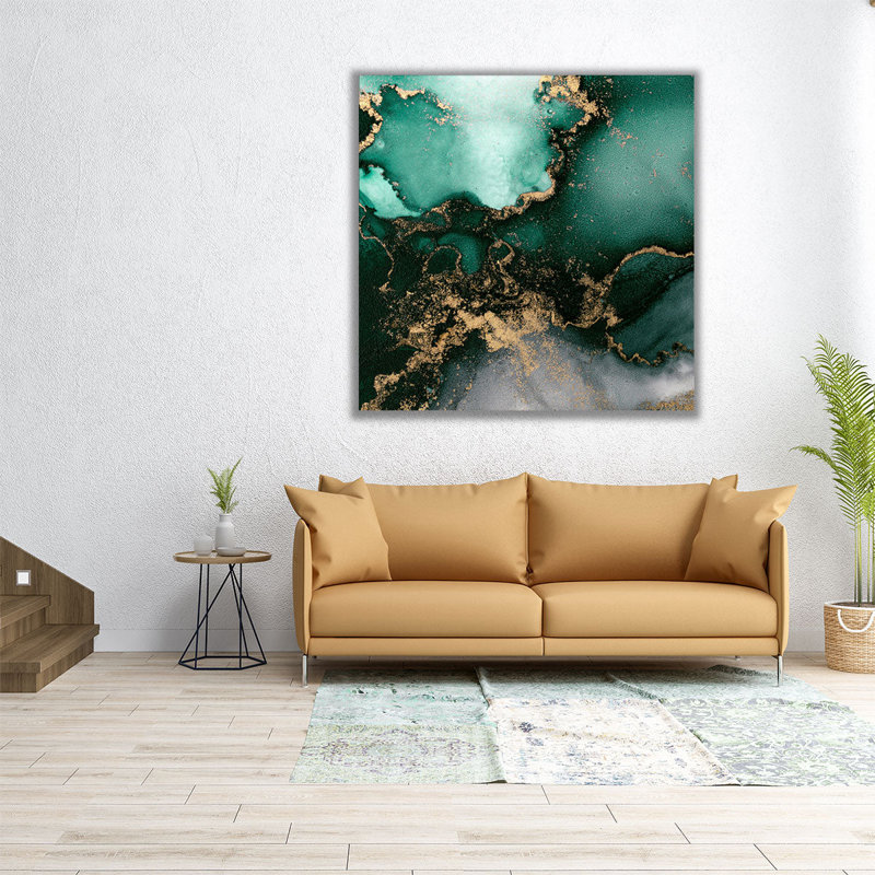 Émeraude 1 - reproduction d'art sur toile, H 40 po x l 40 po