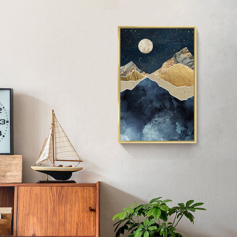 " Nature Wall Art ", Gold, 16'' H x 12'' W x 1.6'' D