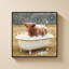 «Bathing Bull» par Gail Peck - impression sur toile