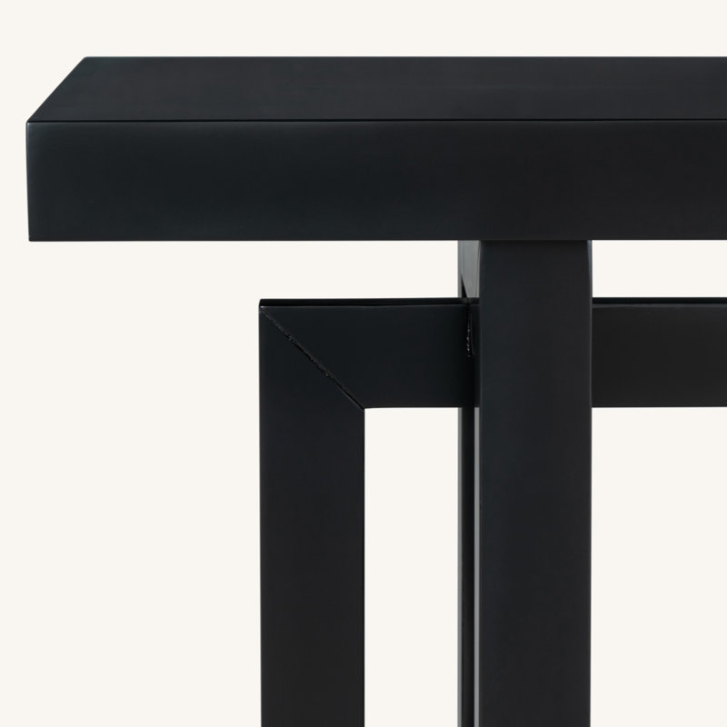 Thedrick 59" Extra Long Entryway Table Console Table,Entryway table,Hoyer table with wood frame, Black