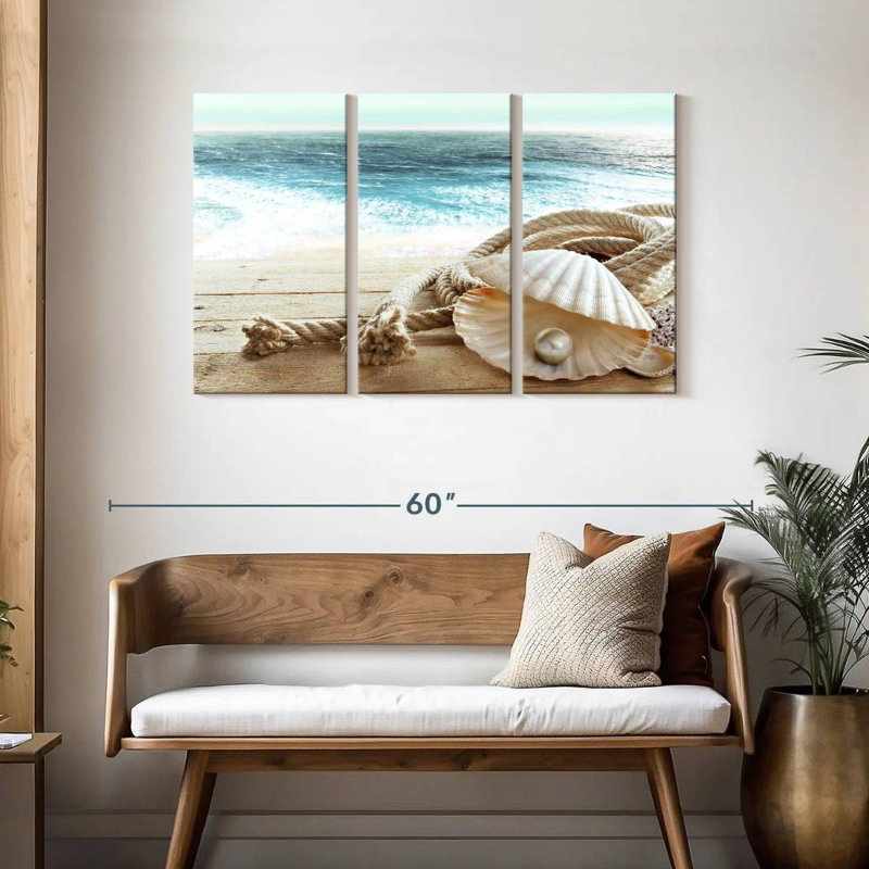 Aletra Shiny Pearl In A Shell, 28" H x 45" W