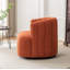 Fauteuil demi-tonneau pivotant rembourré Musaab-1129483426