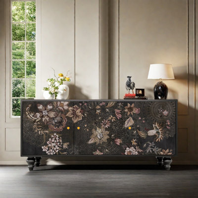 Buffet classique à fleurs