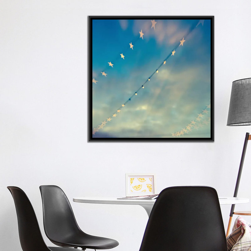 « bokeh étoiles ii », impression sur toile, H 12 po x l 12 po x P 0,75 po, Toile tendue, Pas de tapis