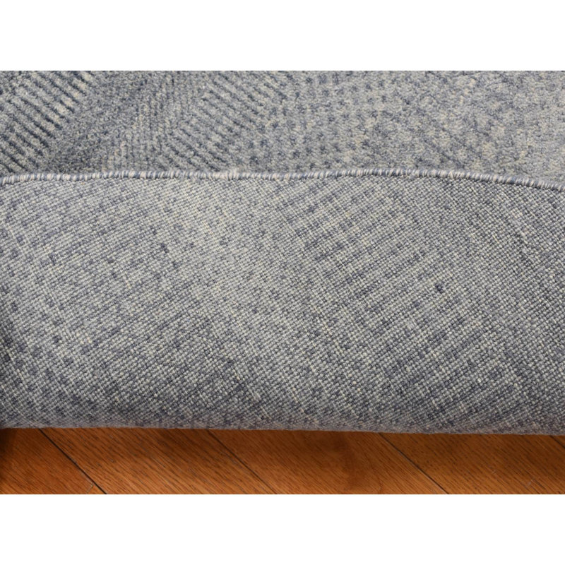 Tapis unique en laine rond nouvel âge 8 pi x 8 pi Bardou Gris