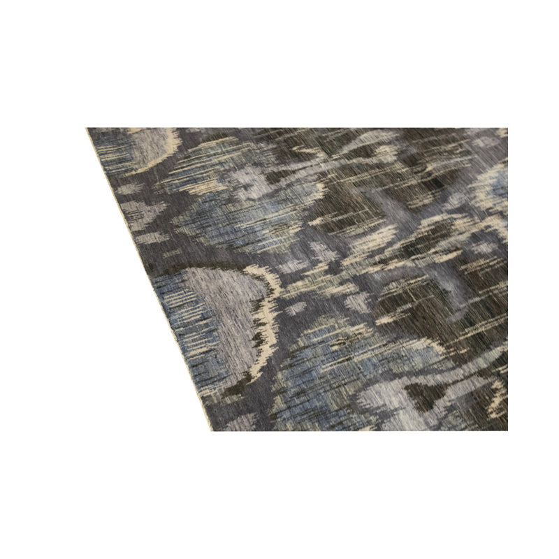 Hand-Knotted High-Quality Charcoal Area Rug