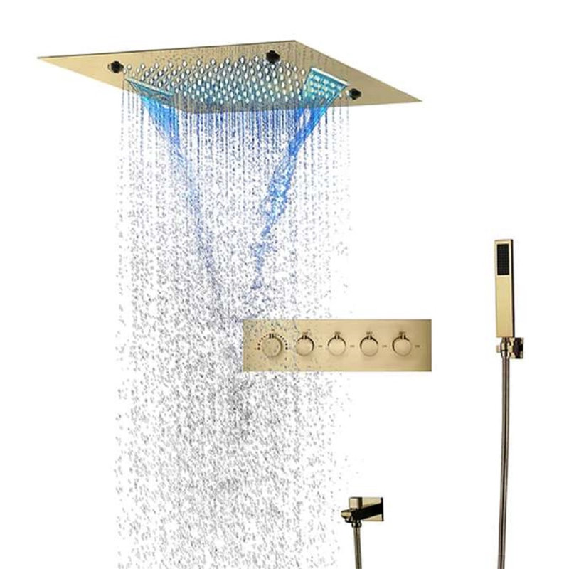 Système de douche thermostatique complet avec valve brute