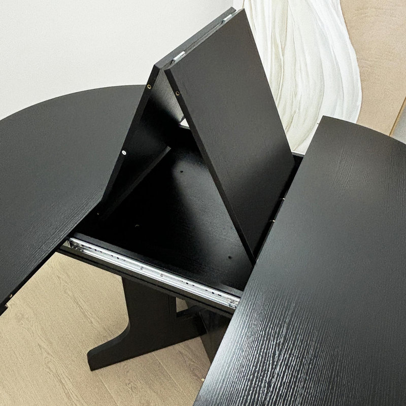 Table de salle à manger pour table de ferme ovale extensible 59 po x 43 po avec tréteau amovible