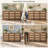 57.8" W 9-Drawer Dresser for Bedroom, Rattan Storage Dresser -Brown-191488231-185826605