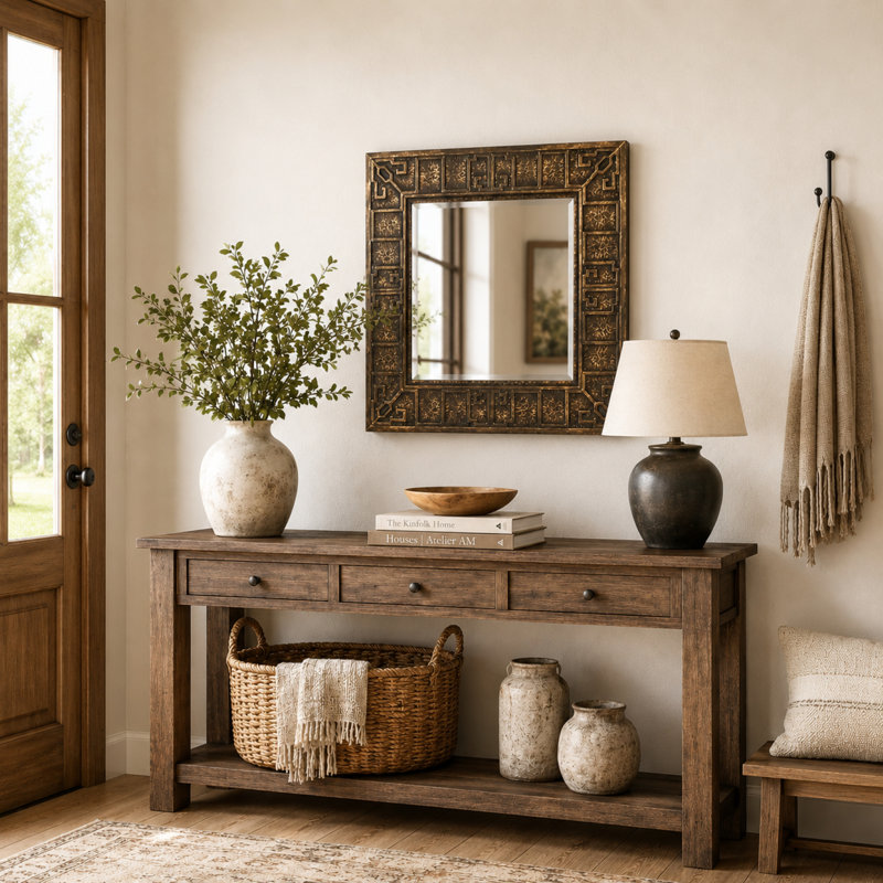 Vallejo Concave Metal Wall Mirror