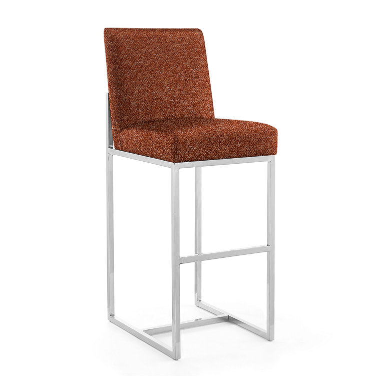 Element Upholstered Counter Stool with Metal Frame