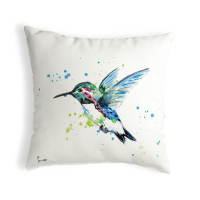  Housse et insert de coussin carré extérieur Hummingbird