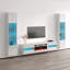 Meuble audio-vidéo moderne avec foyer électrique 103,6 po Briag-883481023