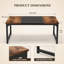 Executive Computer Desk with Reinforced Steel Frame-121024172-121024174
