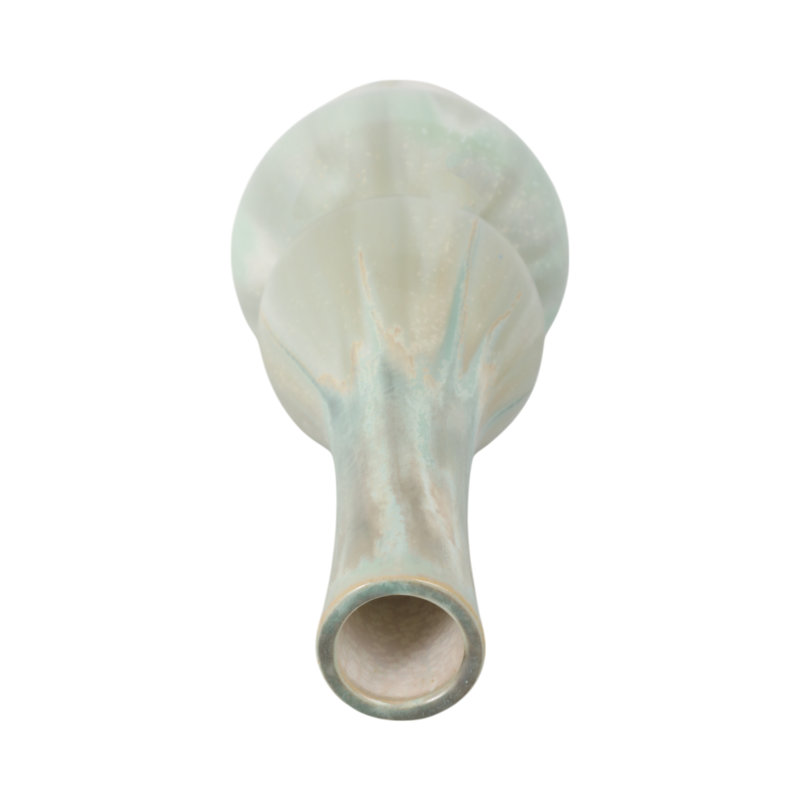 Handmade Stoneware Table Vase, Overall Height- 16"