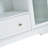 Denault Modern Farmhouse Sideboard with Glass Doors & Drawer