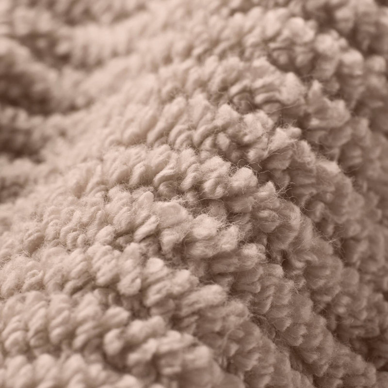 Ensemble de 6 serviettes 6 pièces 100% coton à séchage rapide en diagonale 6 pièces, beige