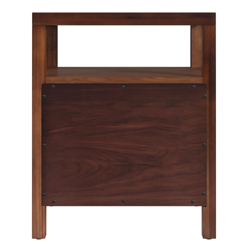 Nora 2-Drawer Nightstand, Walnut