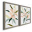 «Lily Abstracted I», ensemble de 2 peintures sur toile encadrées-1330872674-1330872677