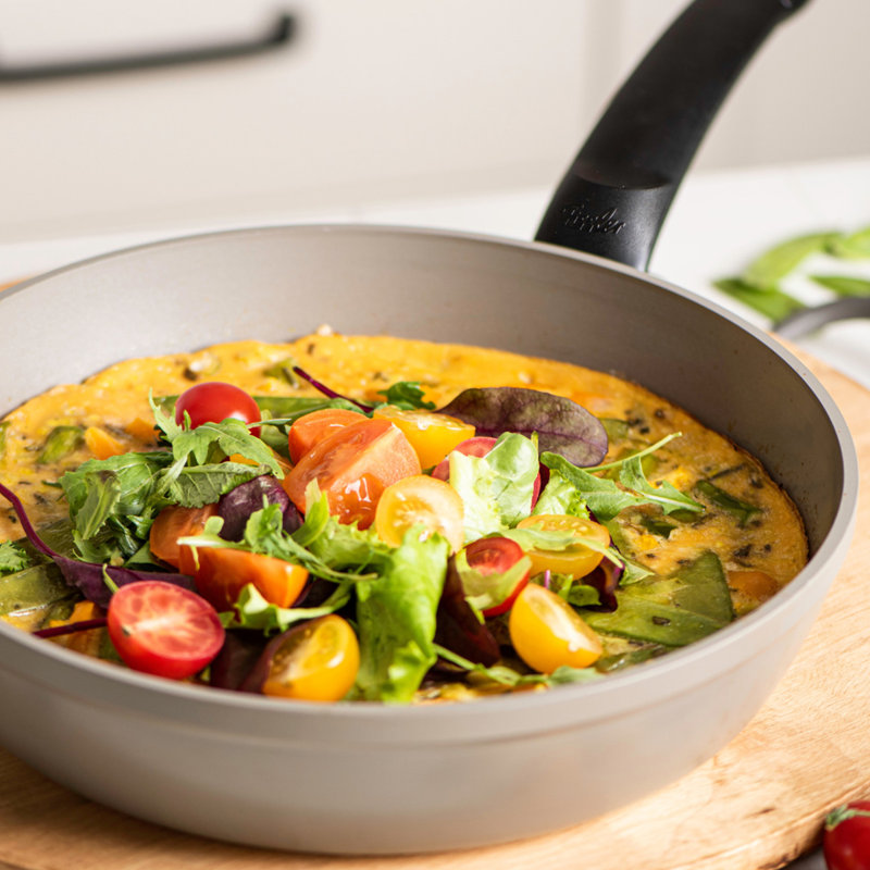 Fissler Ceratal Comfort Ceramic Non-Stick Frying Pan, Warm Grey, 11"