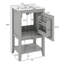 Armoire de rangement de salle de bain moderne de 20 po avec lavabo en céramique, meuble-lavabo autoportant avec porte à fermeture douce, support de rangement et tablette ouverte-2138262857